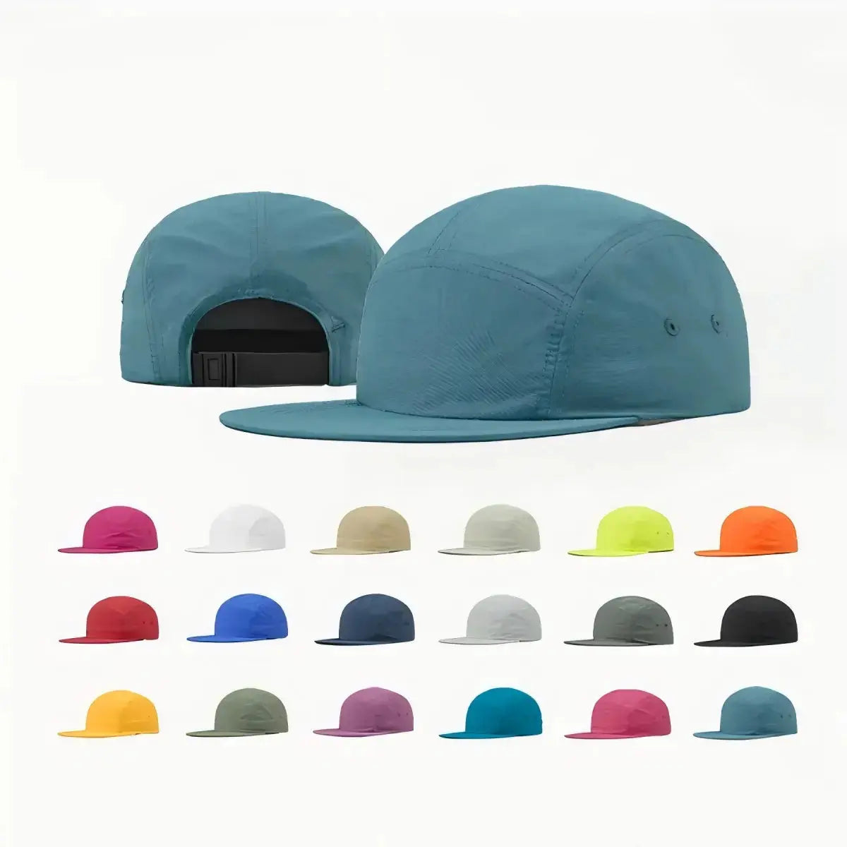 Blank 5 Panel Nylon Camper Hat Wholesale- 6016 Foremost Hat-Wholesale & Custom Hats