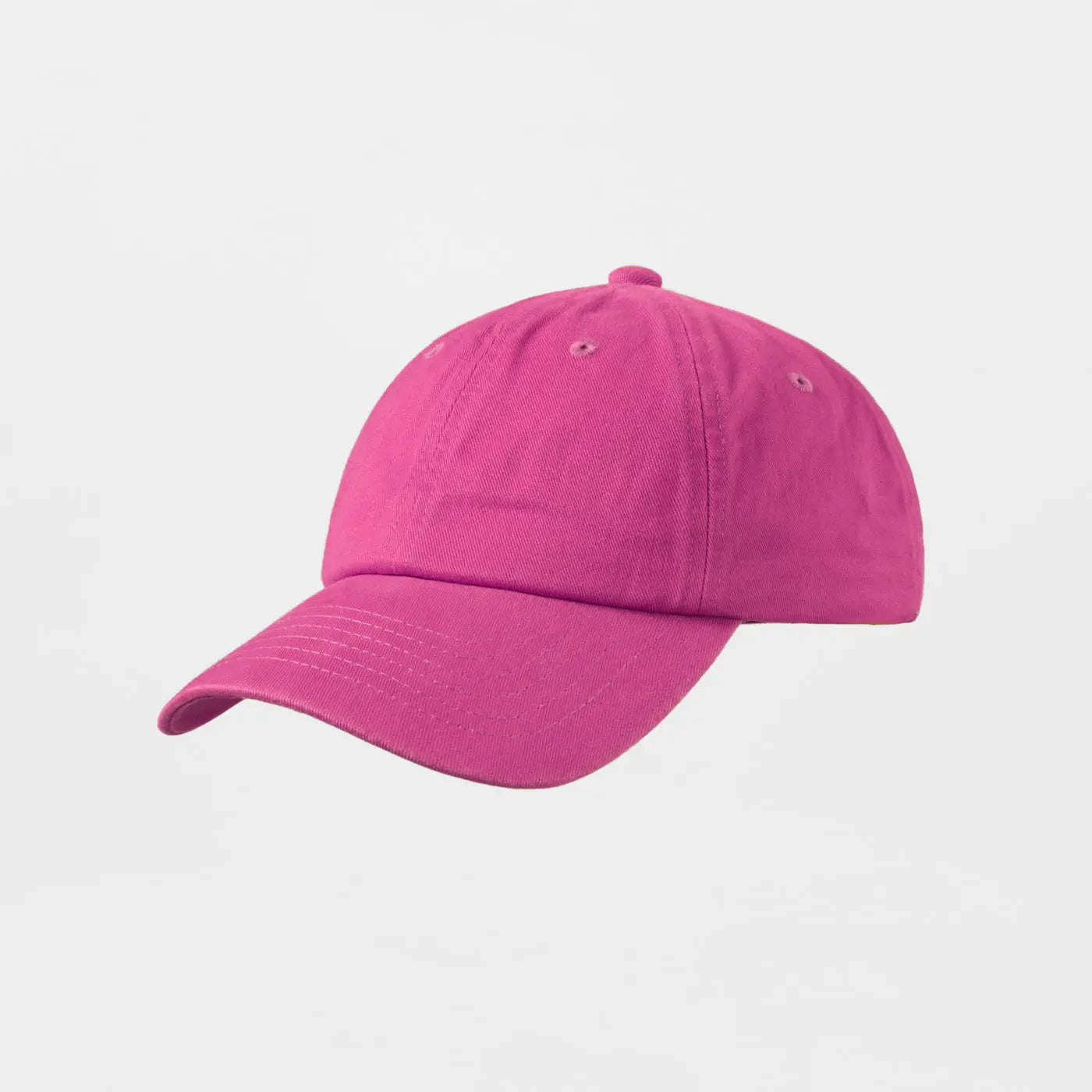 Blank Unstructured Cotton Sanded Dad Hat - 6019 Rose Red Foremost Hat