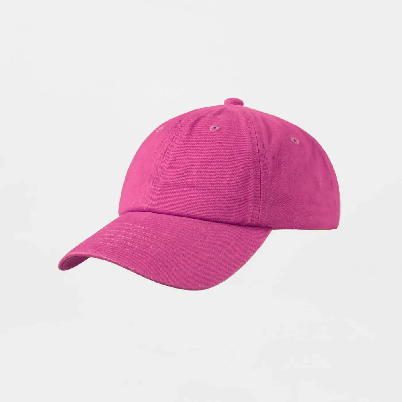 Blank Unstructured Cotton Sanded Dad Hat - 6019 Rose Red Foremost Hat