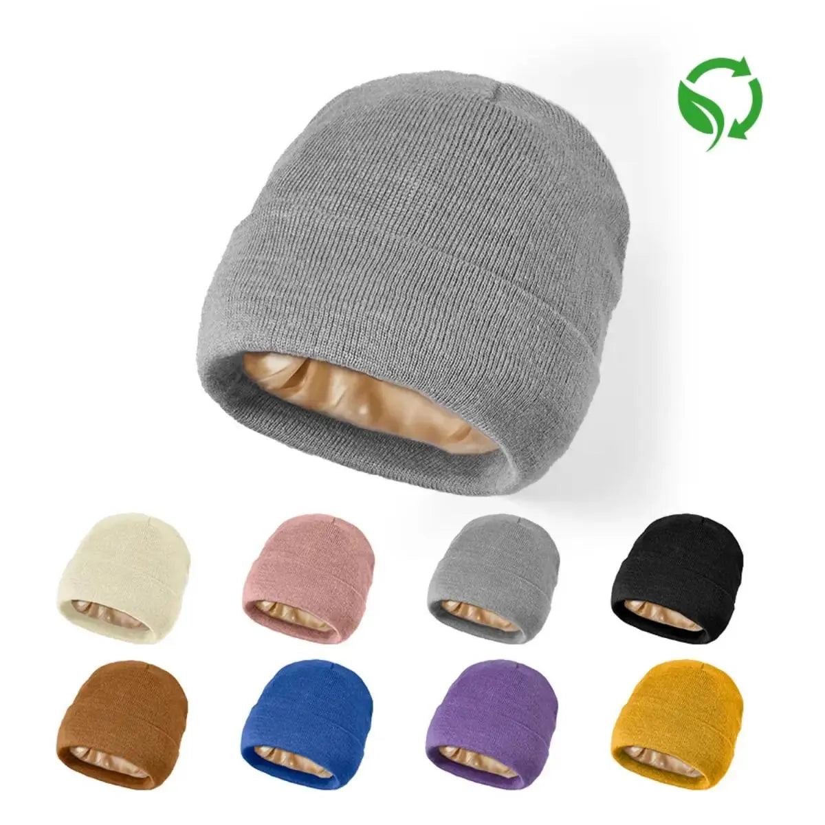 Blank Recycled Polyester Satin Lined Beanie Wholesale - 1176 Foremost Hat UK -Wholesale & Custom Hats