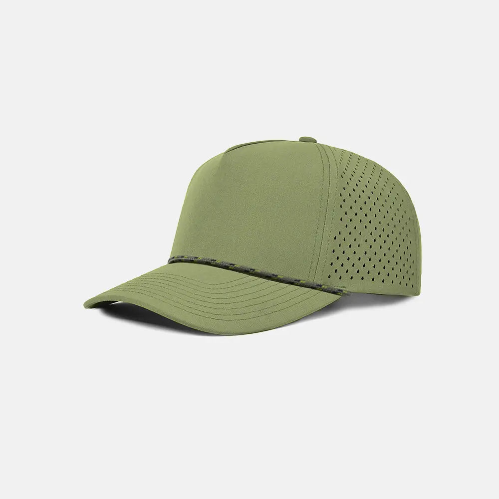 Blank Recycled Water Repellent Snapback Golf Rope Hat - 6526P L.Army Green K126-10 Foremost Hat