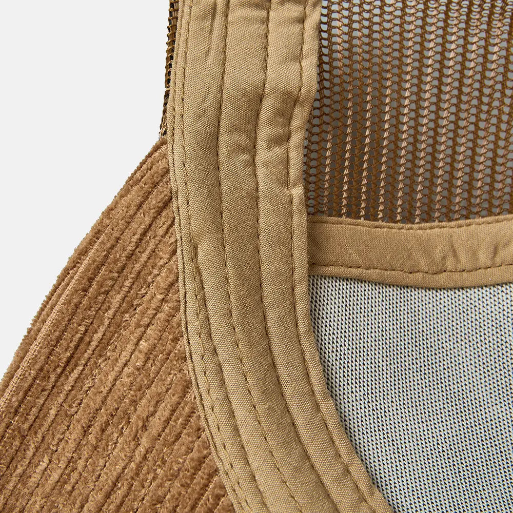 Blank 5 Panel Corduroy Trucker Hat - 5129 foremosthat