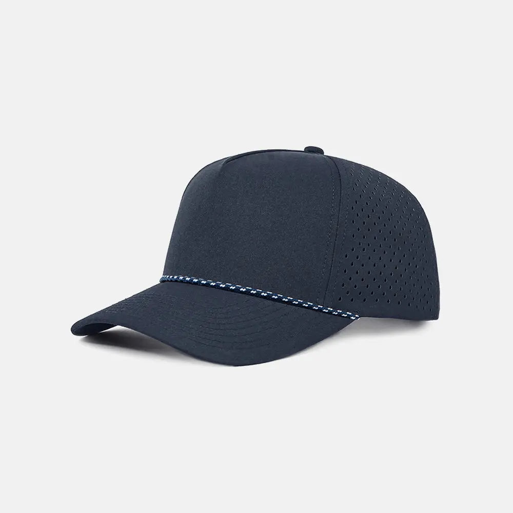 Blank Recycled Water Repellent Snapback Golf Rope Hat - 6526P  Navy K178-18 Foremost Hat