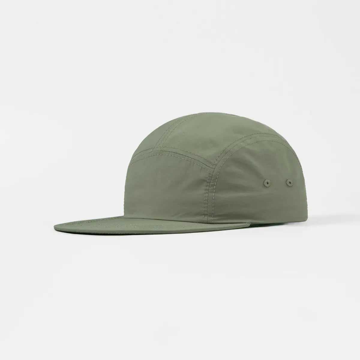 Blank 5 Panel Nylon Camper Hat - 6016 Olive Foremost Hat