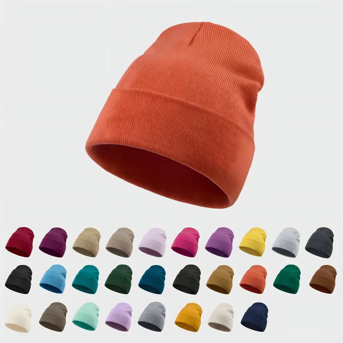 Blank Cuffed Wool Blend Beanie Wholesale - 1149