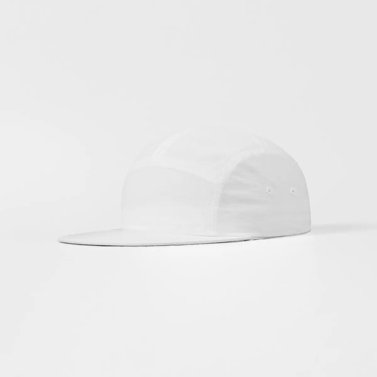 Blank 5 Panel Nylon Camper Hat - 6016 White Foremost Hat