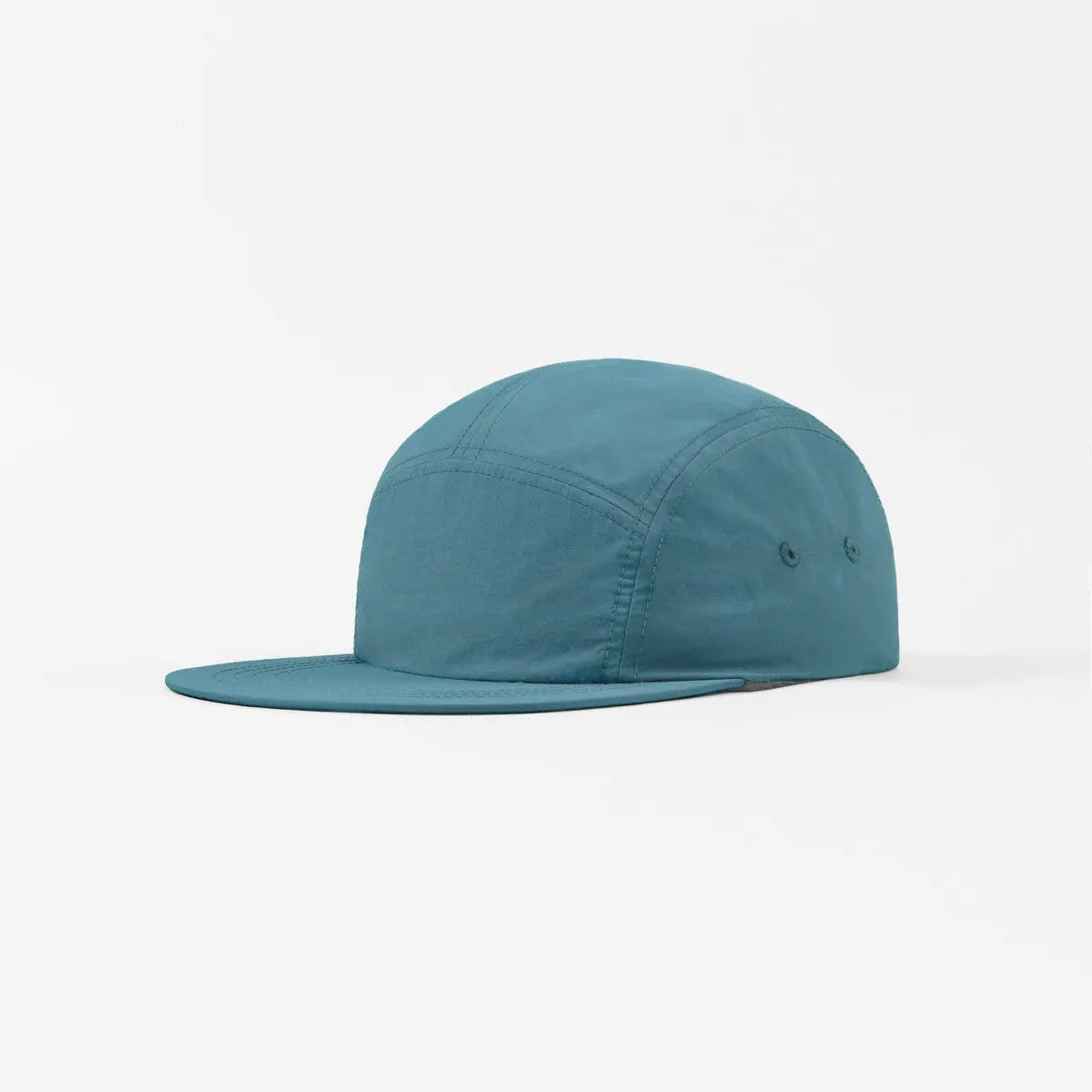 Blank 5 Panel Nylon Camper Hat - 6016 Teal Foremost Hat