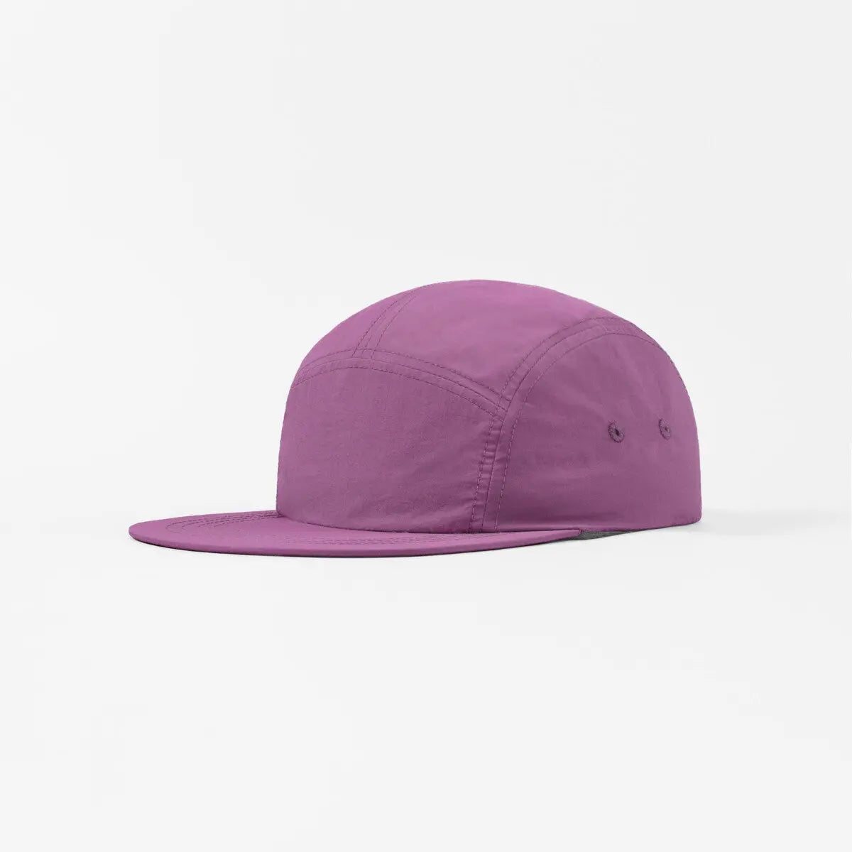 Blank 5 Panel Nylon Camper Hat - 6016 Purple Foremost Hat