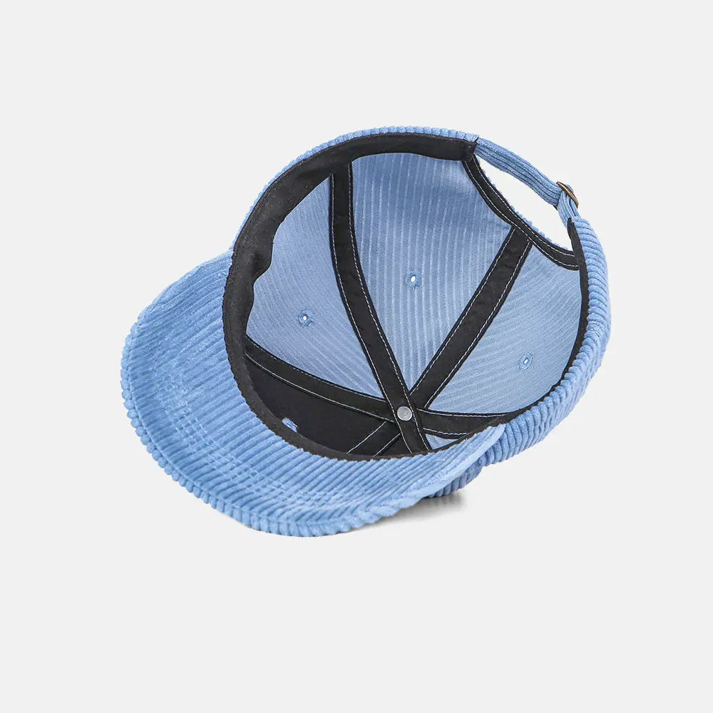 Blank 6 Panel Unstructured Corduroy Dad Hat - 6515 foremosthat