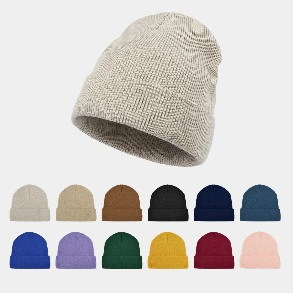 Blank 100% Organic Cotton Beanie Wholesale - 1101 Foremost Hat-Wholesale & Custom Hats