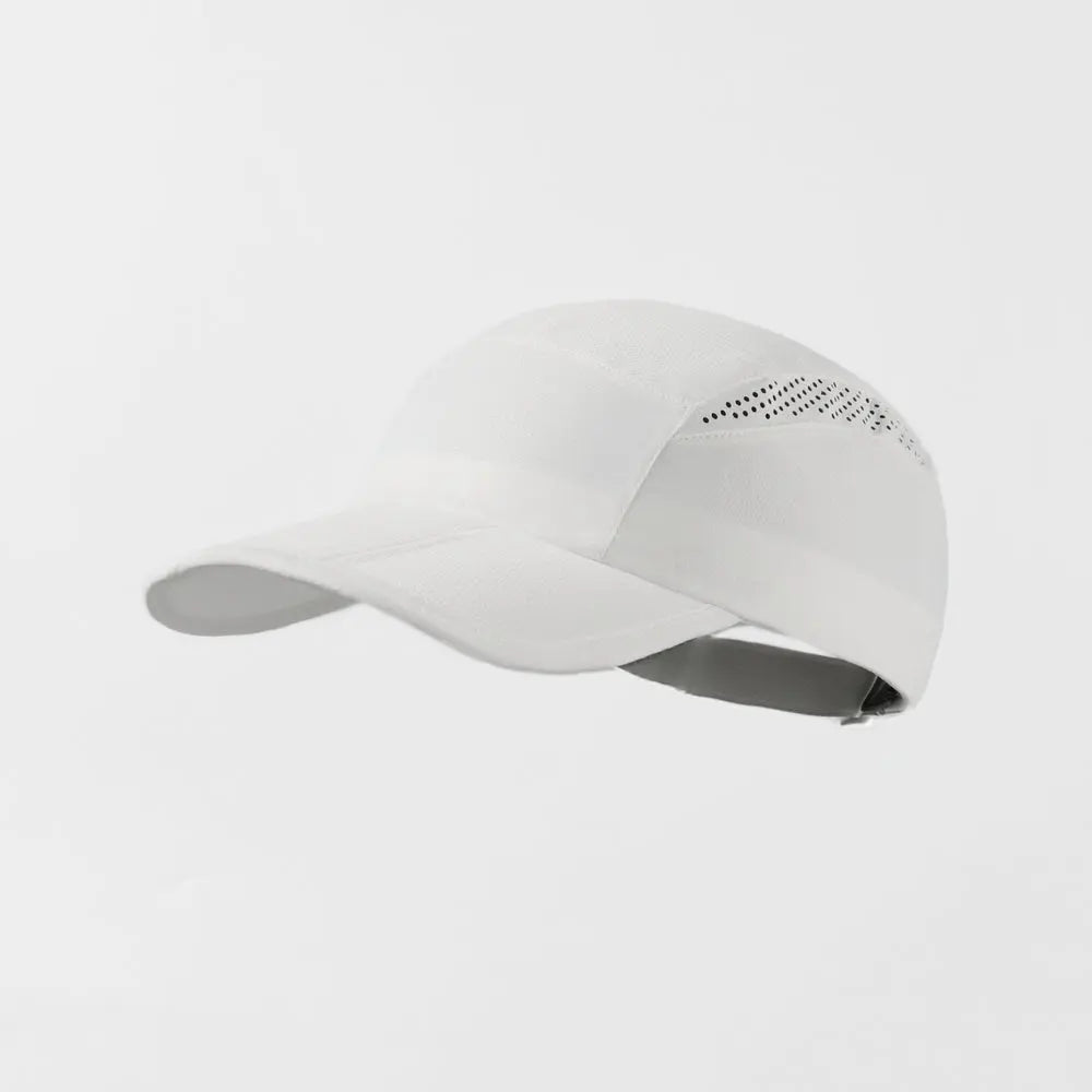 Blank Foldable Quick Dry Light Weight Running Cap - 5067 White foremosthat