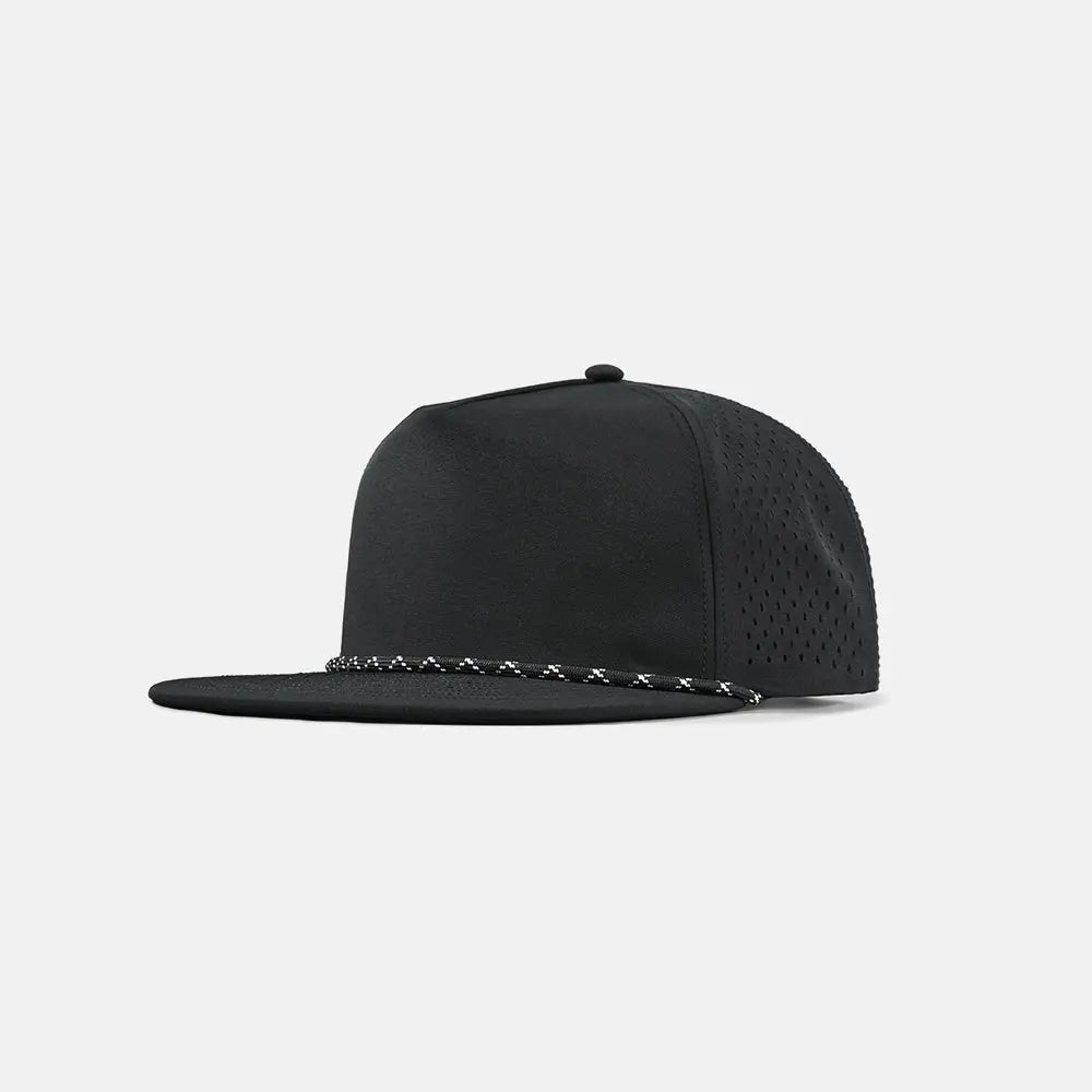 Blank Water Repellent Flat Bill Perforated Rope Snapback Hat - 5015P foremosthat