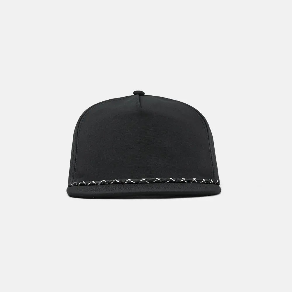 Blank Water Repellent Flat Bill Perforated Rope Snapback Hat - 5015P foremosthat