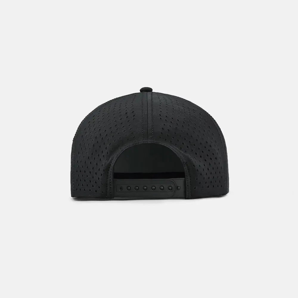 Blank Water Repellent Flat Bill Perforated Rope Snapback Hat - 5015P foremosthat