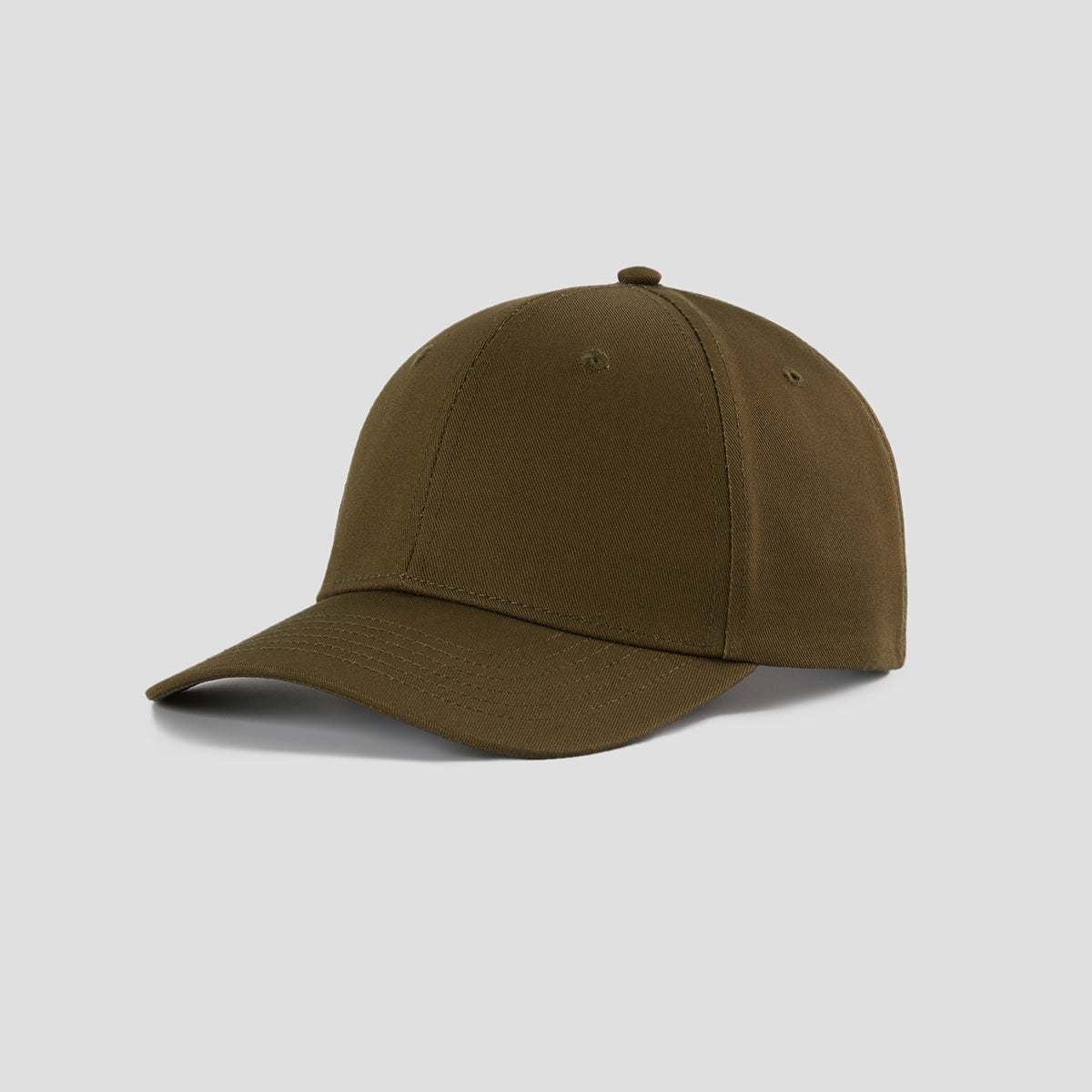 Blank 6 Panel Mid Profile Structured Baseball Cap Wholesale - 6166 Foremost Hat-Wholesale & Custom Hats