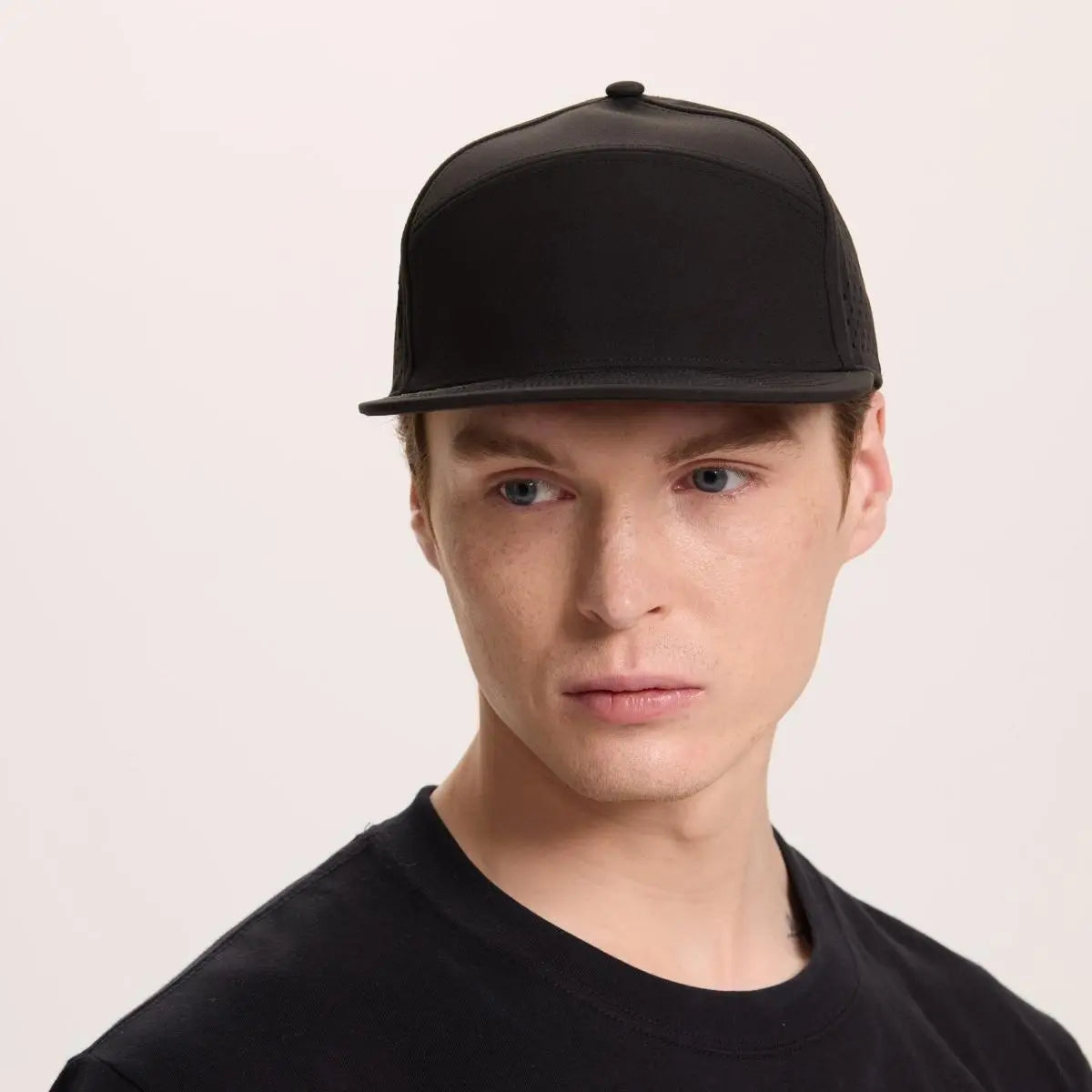 Blank 6 Panel Water Repellent Perforated Snapback Hat - 6023 Foremost Hat-Wholesale & Custom Hats