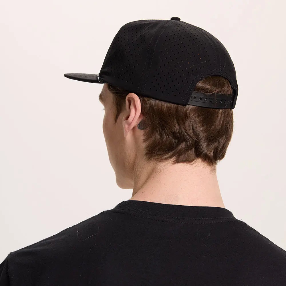 Blank Water Repellent Flat Bill Perforated Rope Snapback Hat - 5015P foremosthat