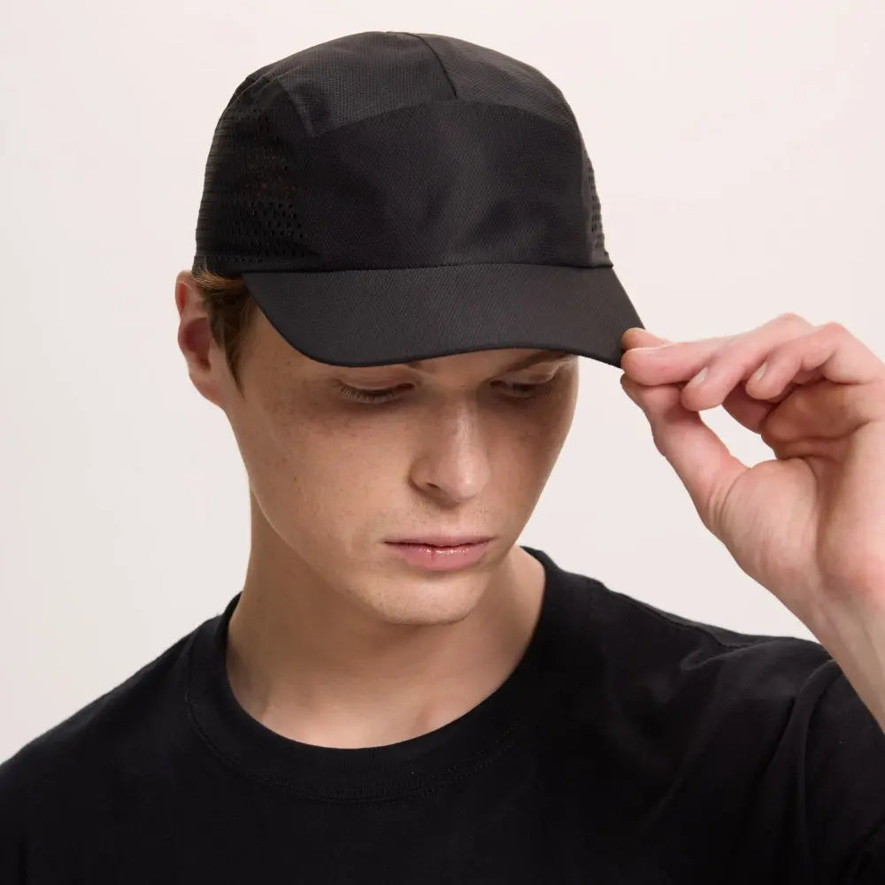 Blank Seamless Perforated Water Repellent Lightweight Running Cap - 5027 foremosthat