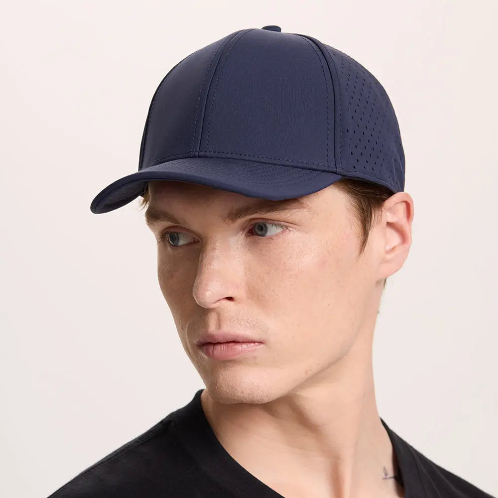 Blank 6 Panel Water Repellent Perforated Snapback Hats - 6266 foremosthat