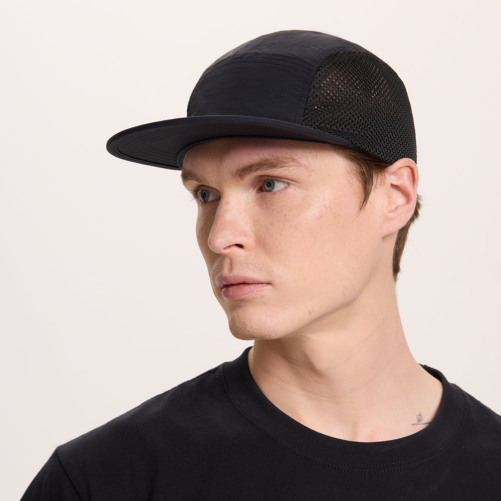 Blank 5 Panel Water Repellent Mesh Camper Hat - 5209 foremosthat
