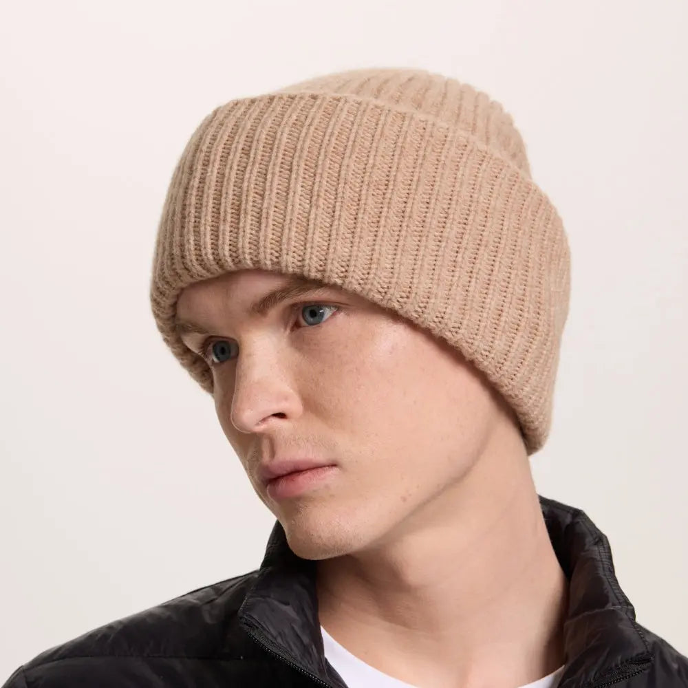 Blank High-Cuffed 100% Merino Wool Beanie Wholesale - 1338 Foremost Hat-Wholesale & Custom Hats