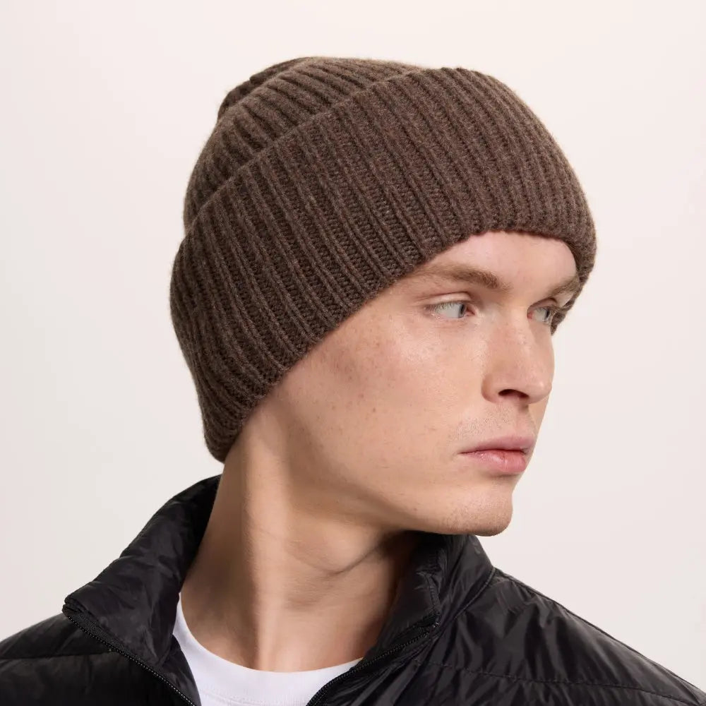Blank High-Cuffed 100% Merino Wool Beanie - 1338 foremosthat