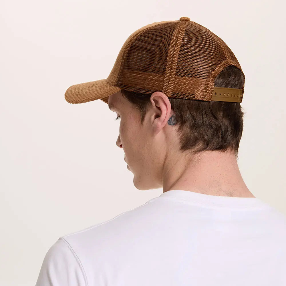 Blank 5 Panel Corduroy Trucker Hat - 5129 foremosthat