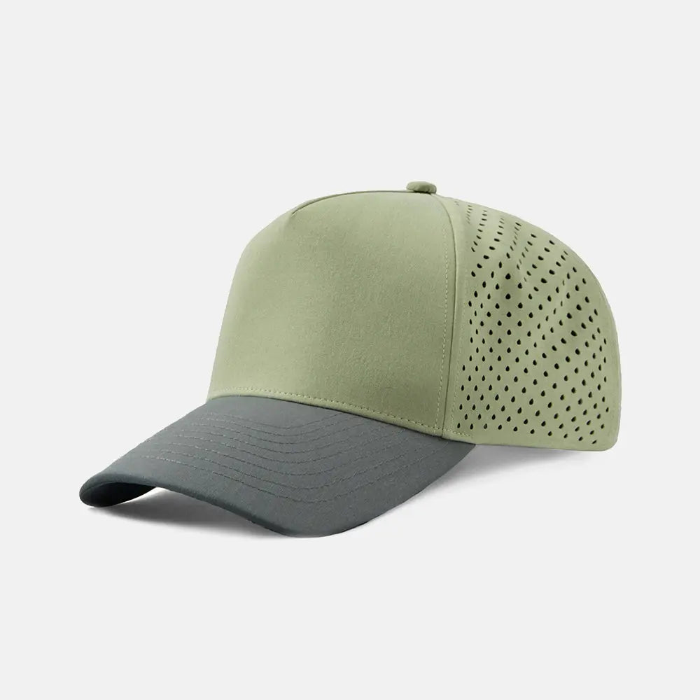 Blank 5 Panel Recycled Perforated Snapback - 6526 foremosthat