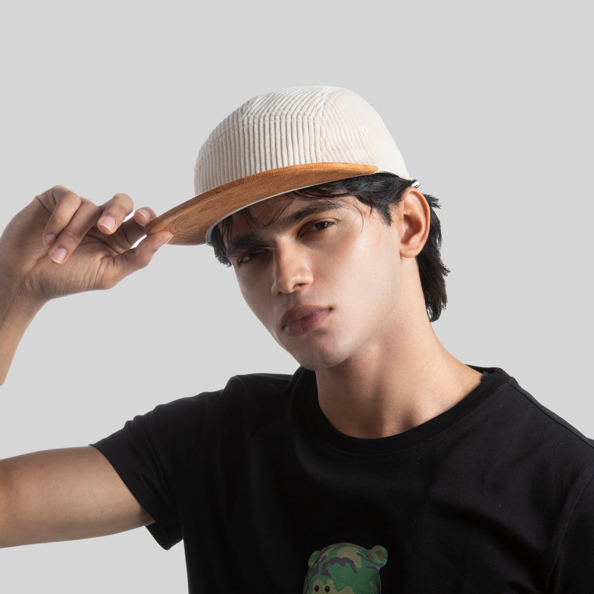 Blank 5 Panel Corduroy Camper Hat Wholesale - 6715 Foremost Hat-Wholesale & Custom Hats