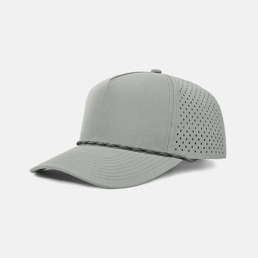 Blank Recycled Water Repellent Snapback Golf Rope Hat - 6526P  Grey K101-20 Foremost Hat