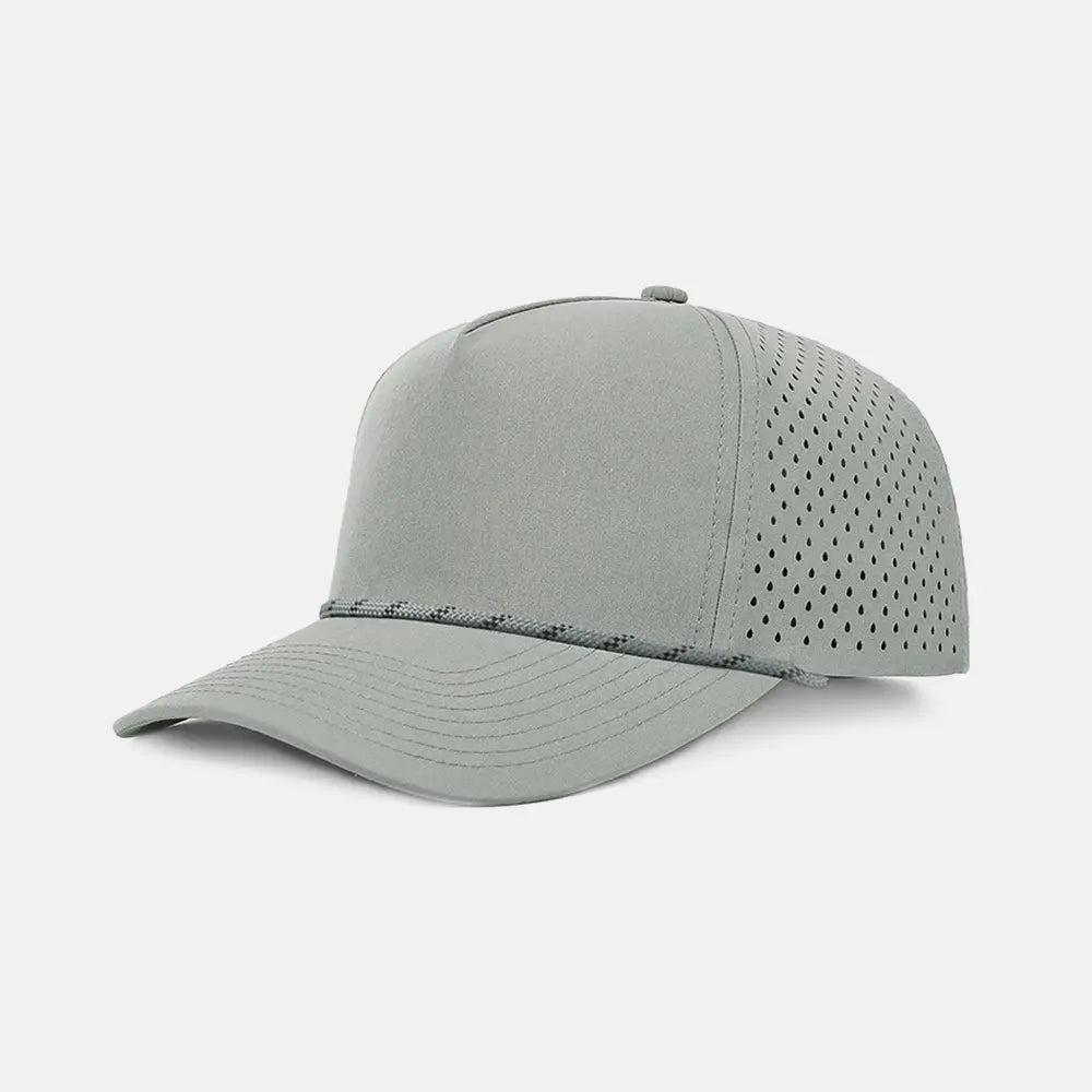 Blank Recycled Water Repellent Snapback Golf Rope Hat - 6526P  Grey K178-9A Foremost Hat