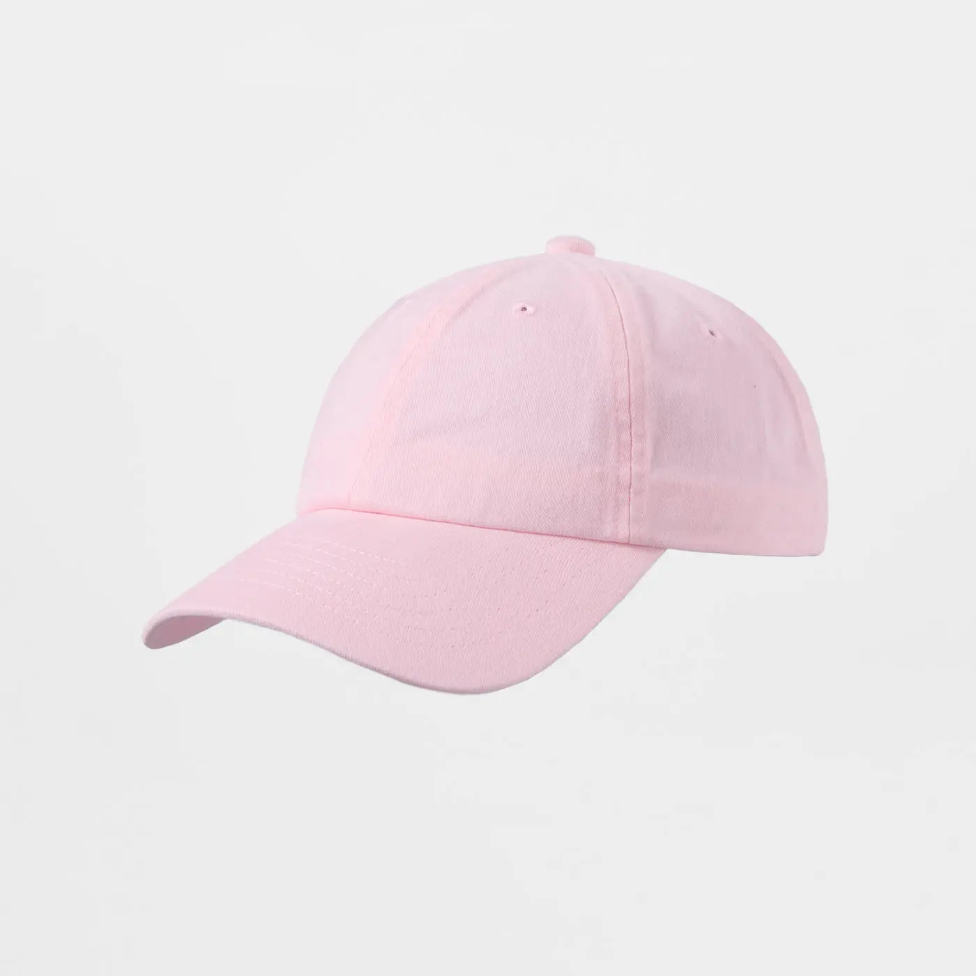 Blank Unstructured Cotton Sanded Dad Hat - 6019 Pink Foremost Hat
