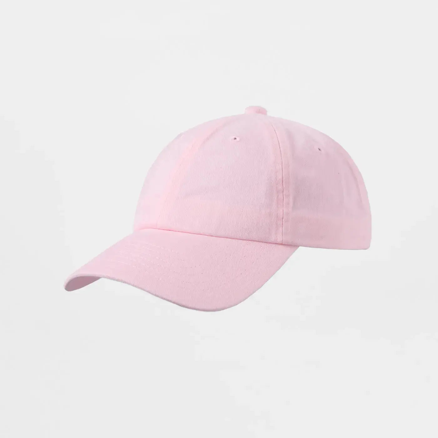 Blank Unstructured Cotton Sanded Dad Hat - 6019 Pink Foremost Hat