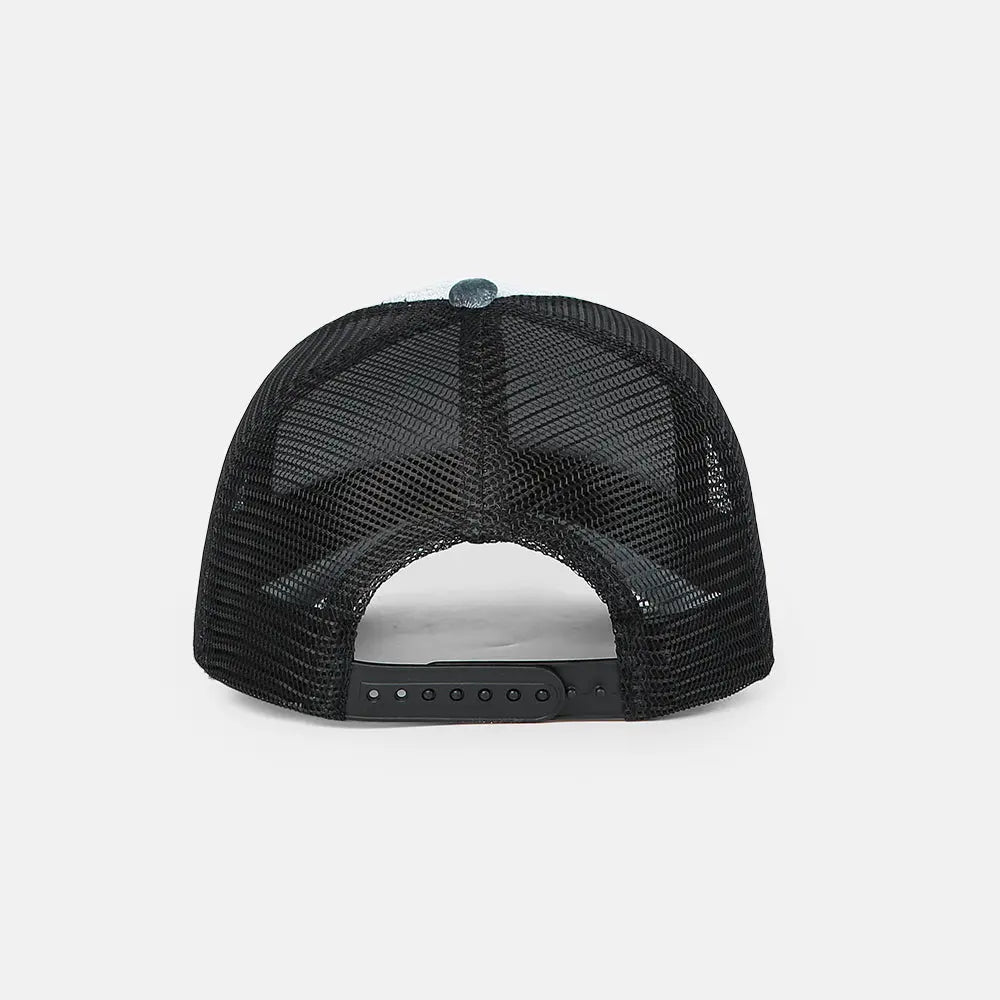 Blank 5 Panel Velvet Trucker Hat - 6529 foremosthat