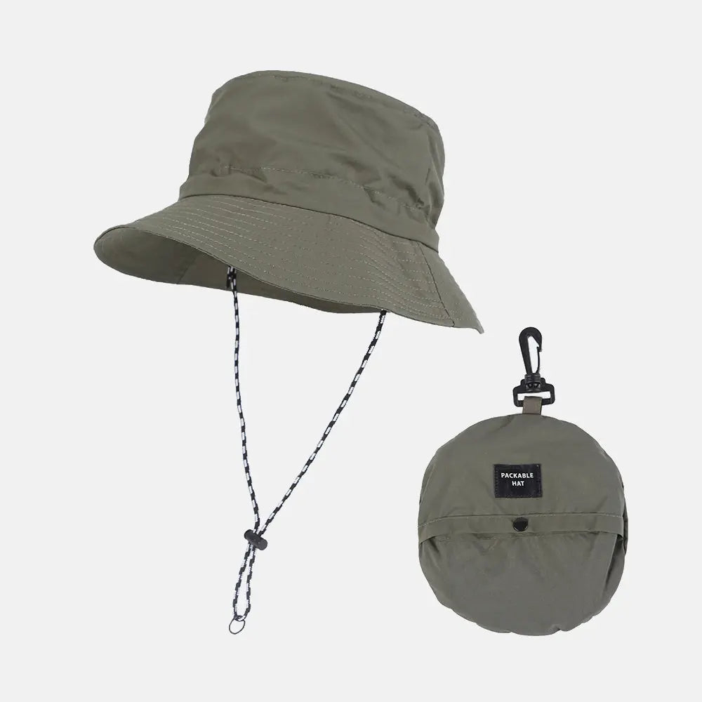 Blank Packable Water Repellent Bucket Hat - 128 | Wholesale Blank Hats