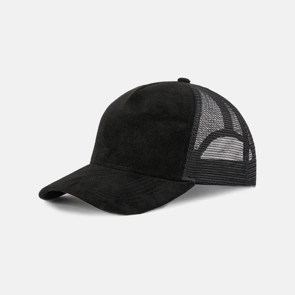 Blank 5 Panel Suede Trucker Hats Wholesale - 6710 foremosthat