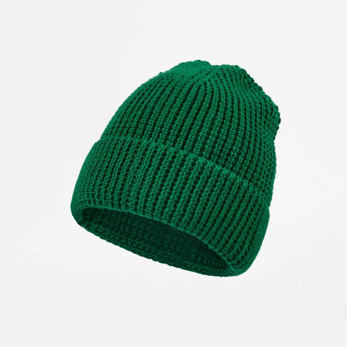 Blank Knit Cuffed Wool Waffle Beanie Wholesale - 1546 Foremost Hat-Wholesale & Custom Hats