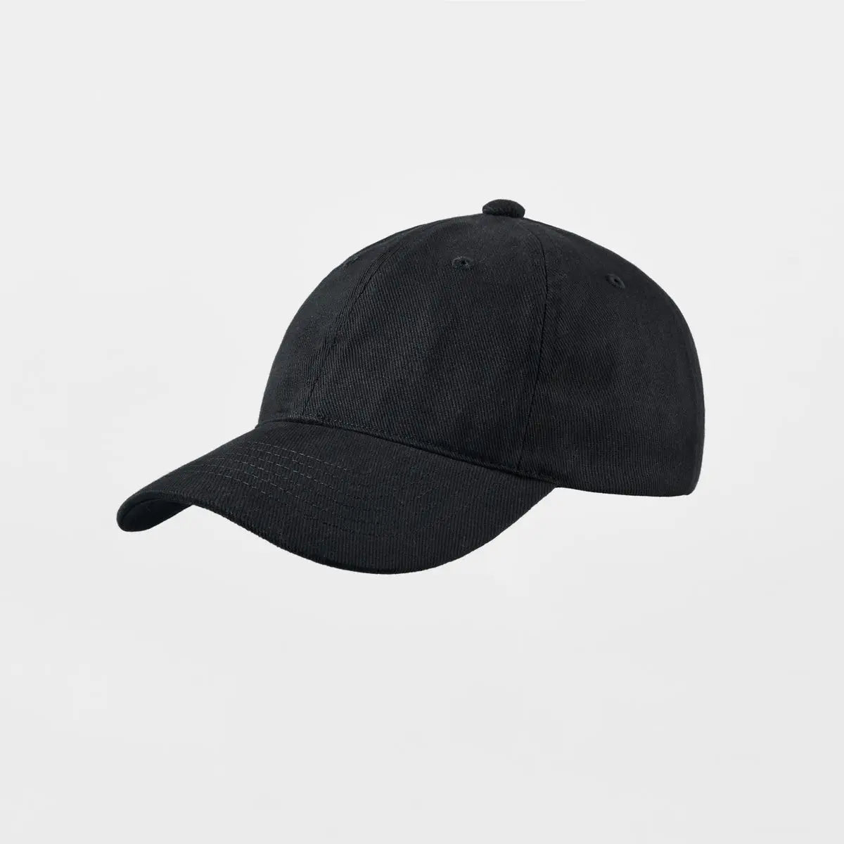 Blank Organic Cotton Dad Hat Wholesale- 6147  Black foremosthat