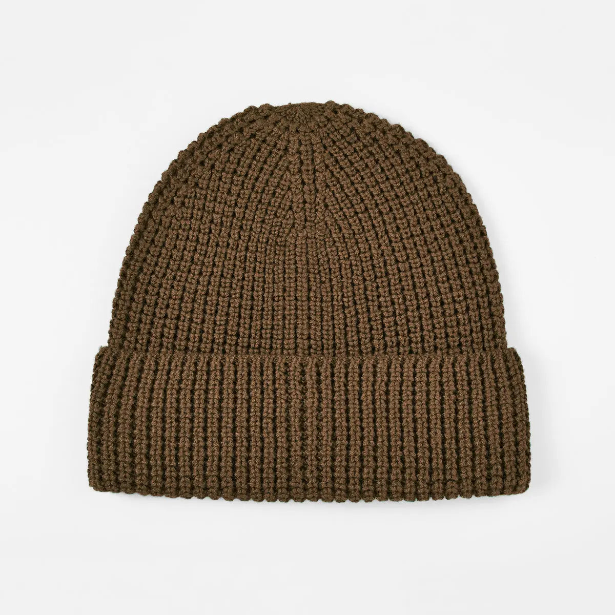 Blank Knit Cuffed Wool Waffle Beanie Wholesale - 1546 Foremost Hat-Wholesale & Custom Hats