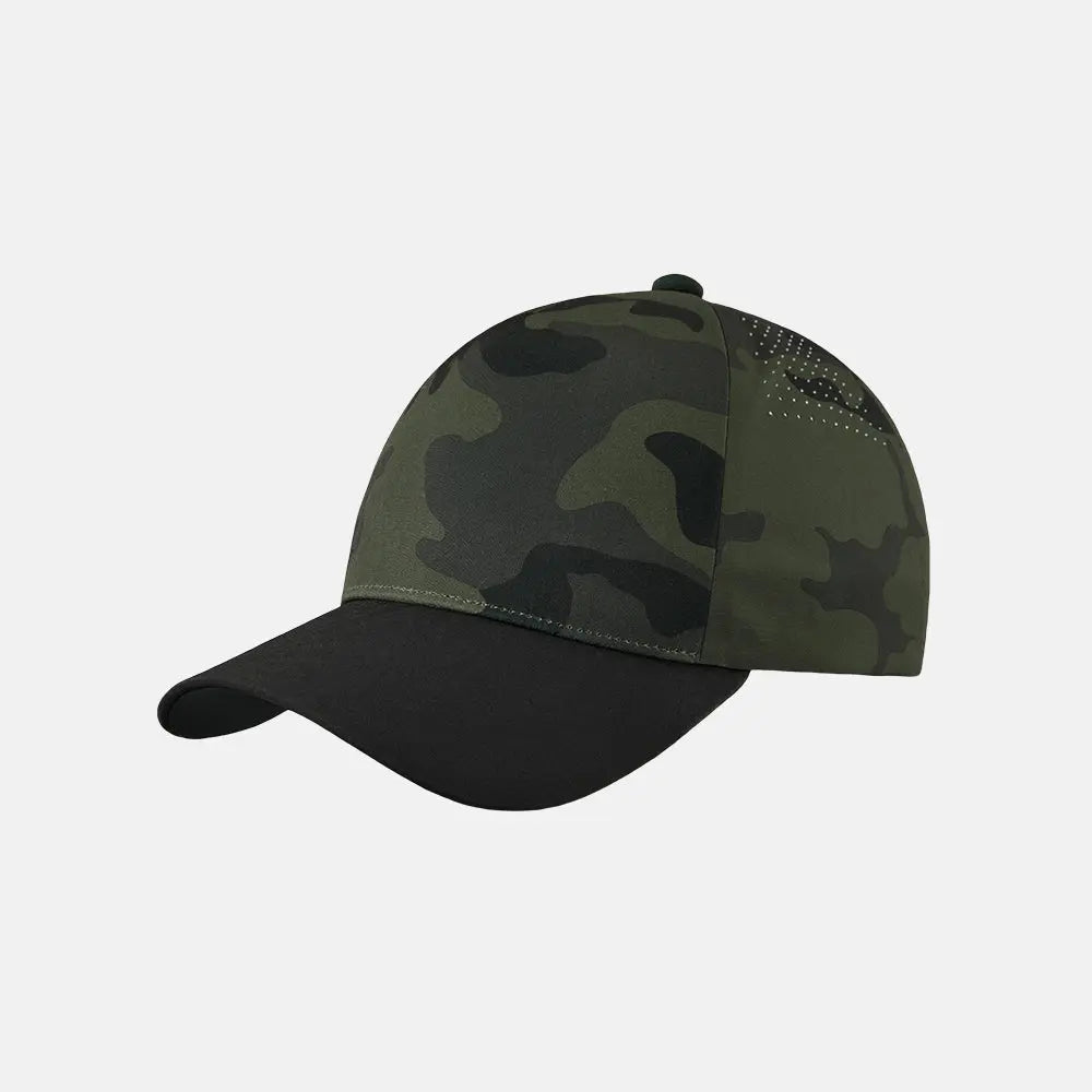 Blank Seamless Perforated Snapback Hats - 5312 foremosthat