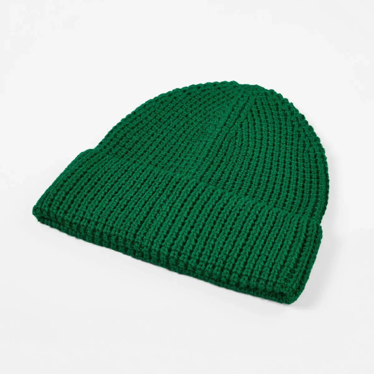 Blank Knit Cuffed Wool Waffle Beanie Wholesale - 1546 Foremost Hat-Wholesale & Custom Hats