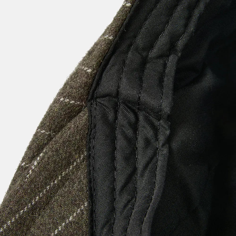 Blank Stripe Wool Flat Cap - 426 foremosthat