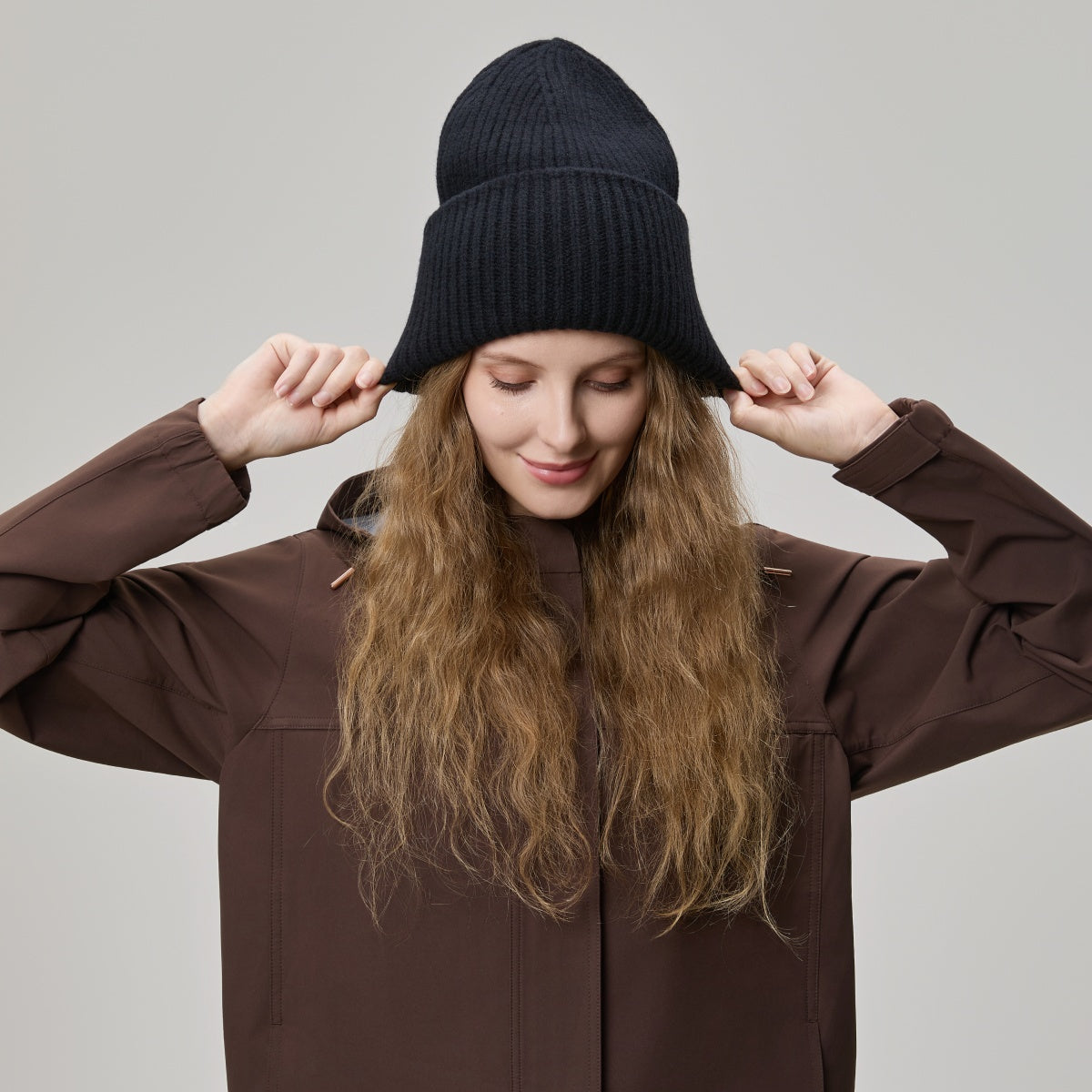 Blank High-Cuffed 100% Merino Wool Beanie - 1338 foremosthat