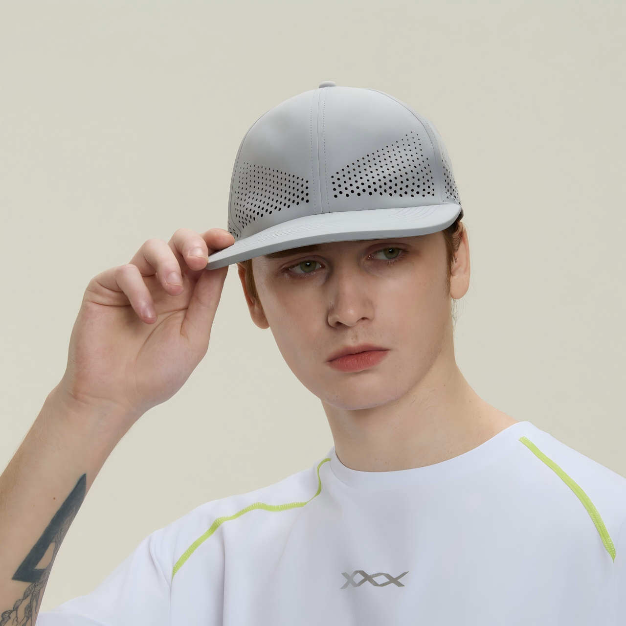 Blank Recycled 6 Panel Performance Perforated Dad Hat Wholesale - 6445 Foremost Hat-Wholesale & Custom Hats