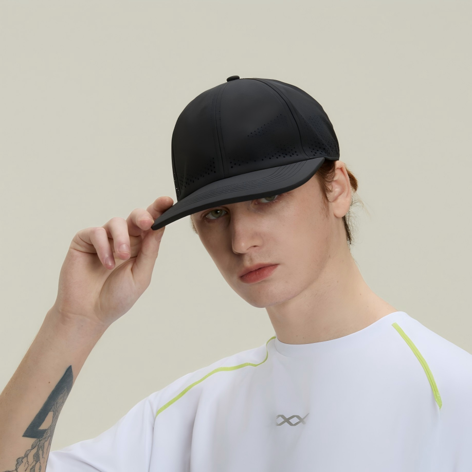 Blank Recycled 6 Panel Performance Perforated Dad Hat Wholesale - 6445 Foremost Hat-Wholesale & Custom Hats