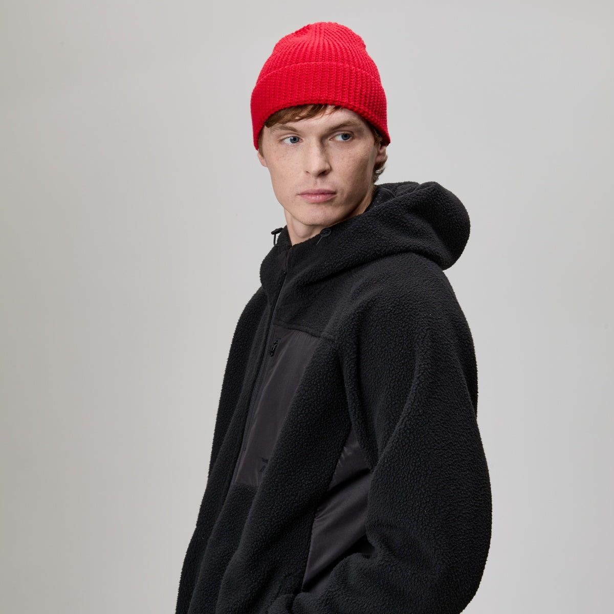 Blank Knit Cuffed Wool Waffle Beanie Wholesale - 1546 foremosthat