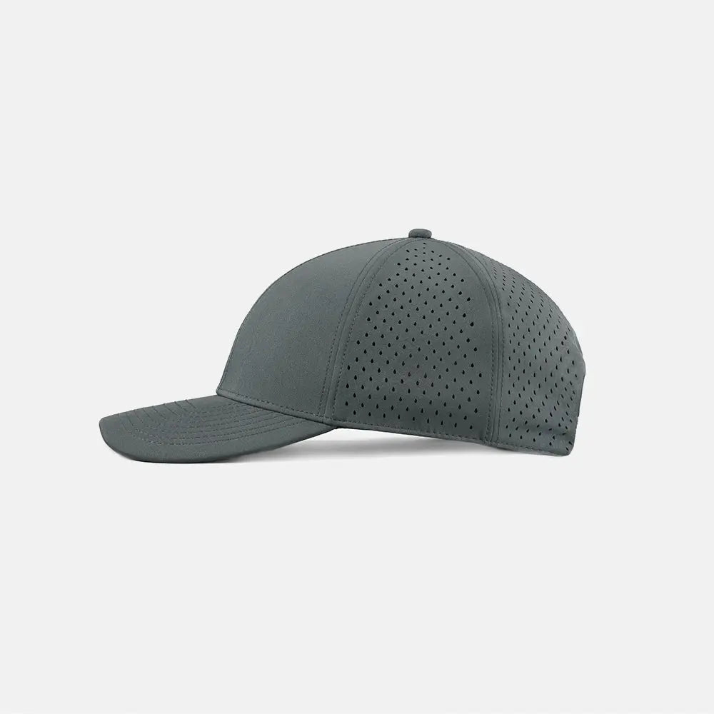 Blank 6 Panel Water Repellent Perforated Snapback Hats - 6266 foremosthat