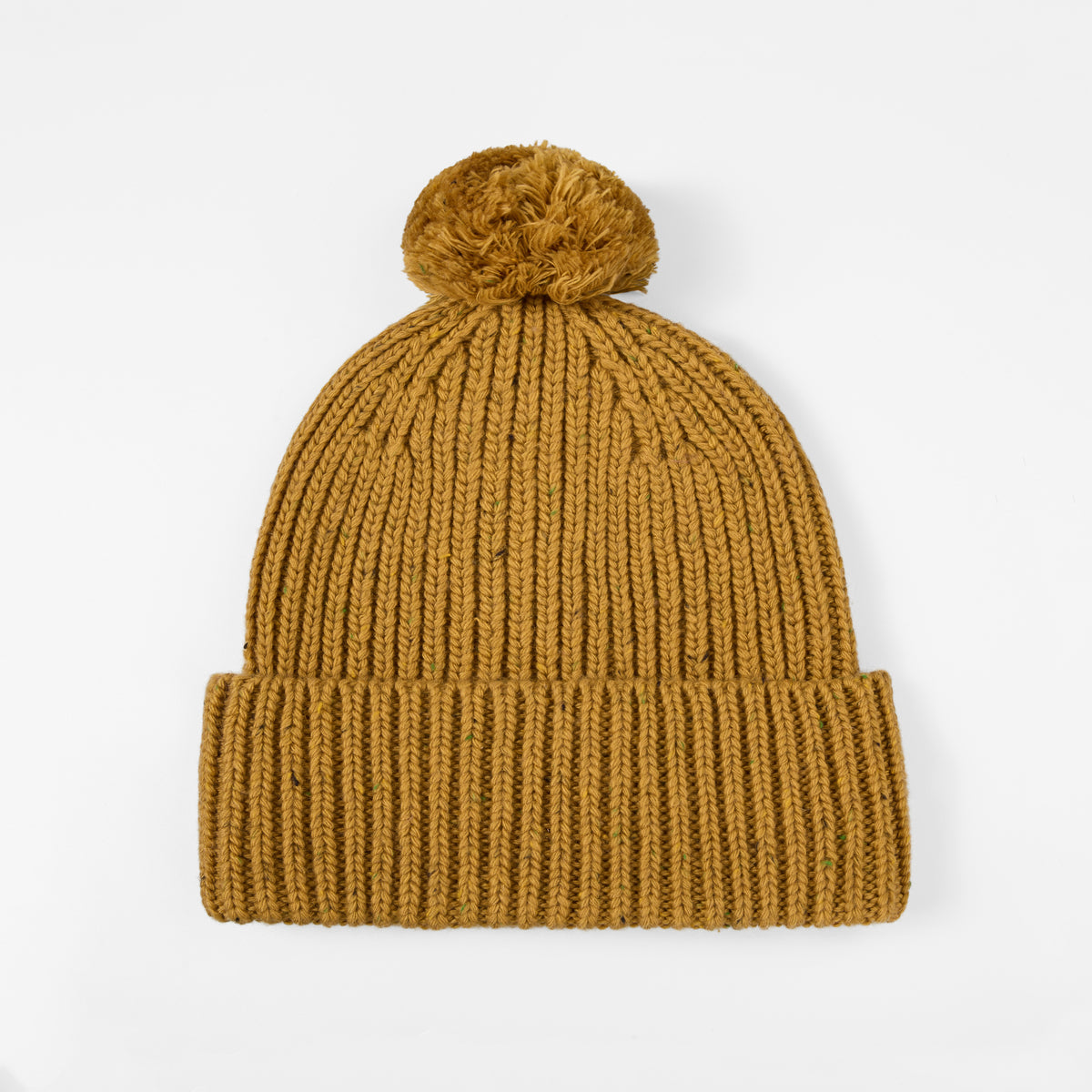 Blank Wool Flecked Pom Pom Beanie Wholesale - 1192 foremosthat