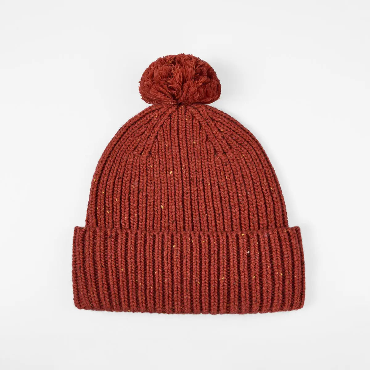 Blank Wool Flecked Pom Pom Beanie Wholesale - 1192 Foremost Hat-Wholesale & Custom Hats