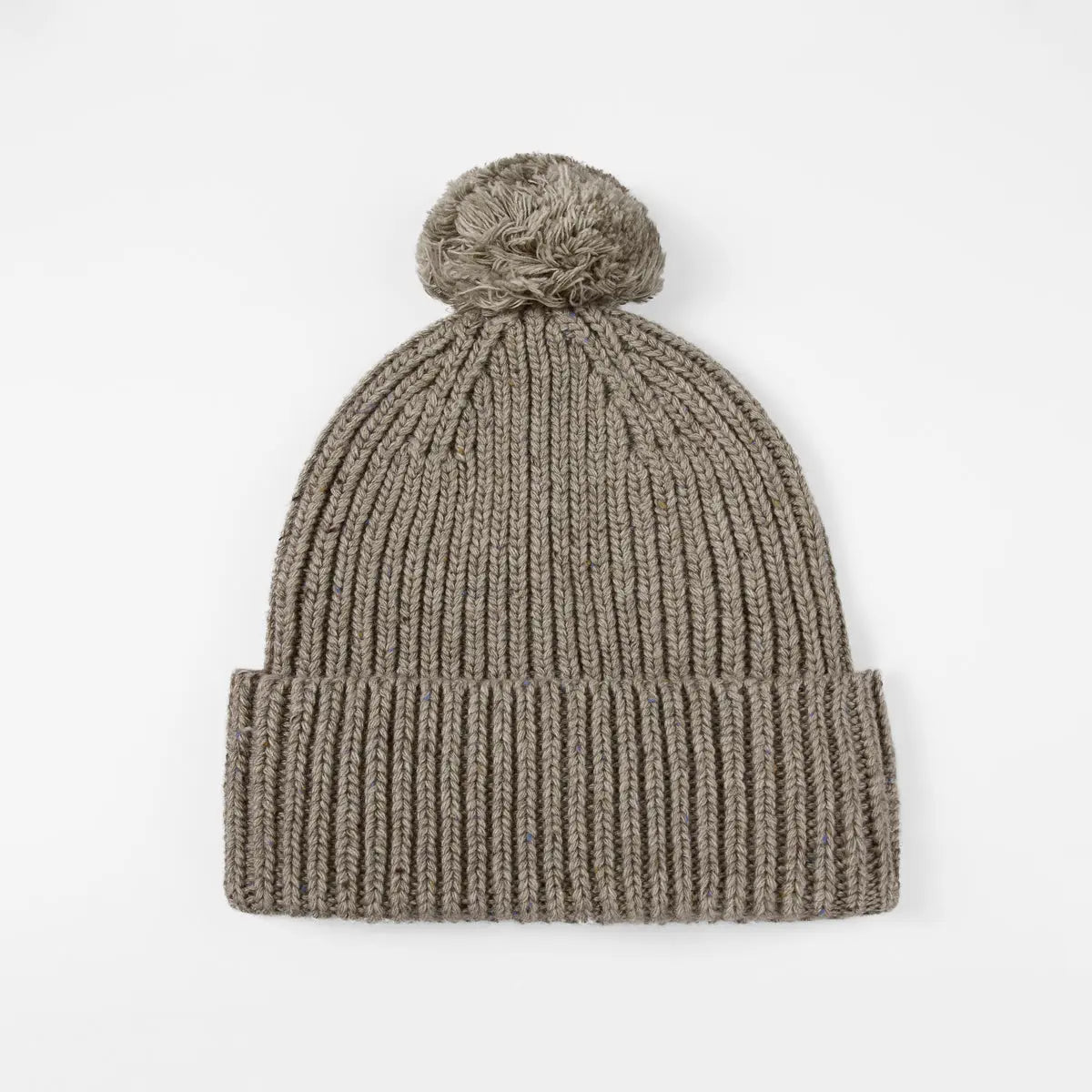 Blank Wool Flecked Pom Pom Beanie Wholesale - 1192 Foremost Hat-Wholesale & Custom Hats